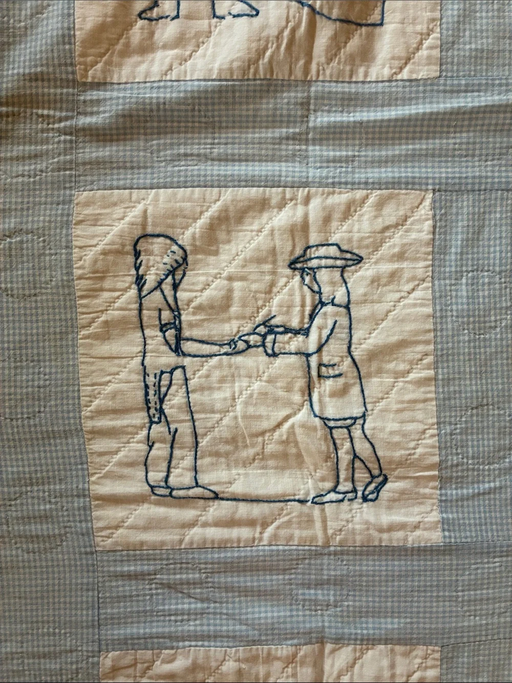 Antique quilt Mayflower